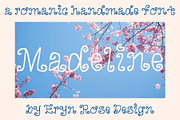 Madeline a Romantic Swirly Font, a Handwritten Font by Eryn Rose Design (Thumbnail 1 of 8)