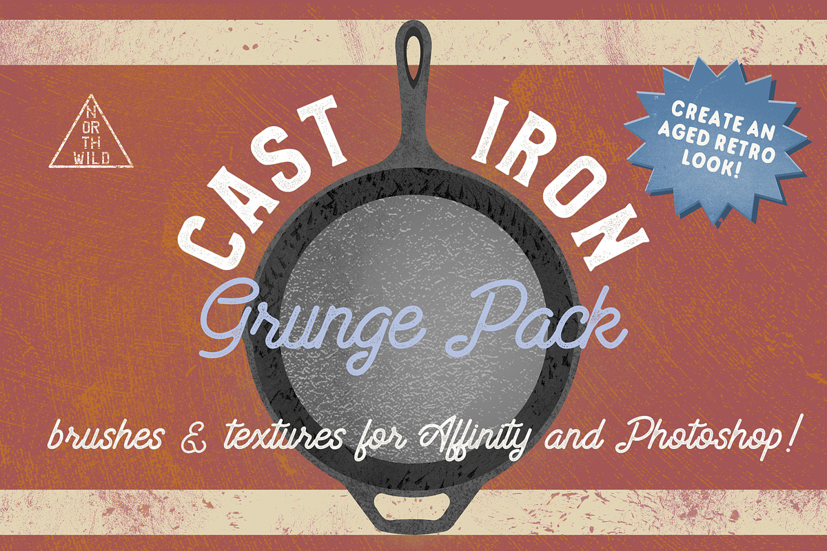 Cast Iron Grunge Brushes & Textures, a Brushes & More by Northwild Design (Photo 1 of 7)