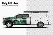 Pickup Truck Mockup 2 Service Body, a Product Mockup by Mockupix (Thumbnail 3 of 12)
