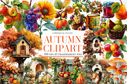 Watercolor Autumn Sublimation Clipar, an Illustration by Designworld (Thumbnail 1 of 6)