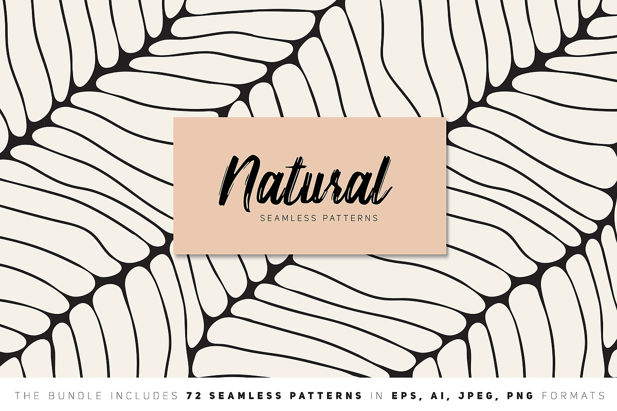 Natural Seamless Patterns Bundle, a Pattern Graphic by Curly_Pat (Photo 1 of 18)