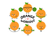 Fruits Workout Characters Bundle, a Food Illustration by Slavko Kahovsky (Thumbnail 6 of 10)