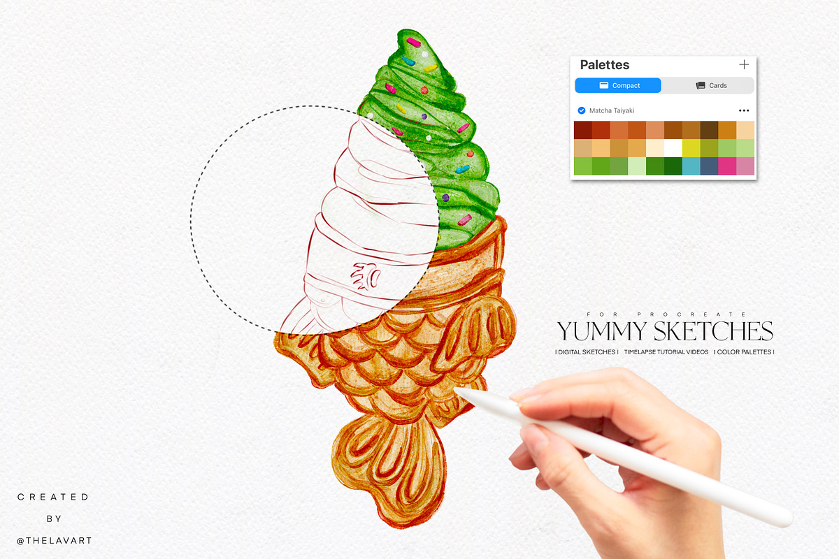 Sketches & Color Palettes Procreate, a Palette Add-On by Liquid Amethyst Art (Photo 6 of 11)