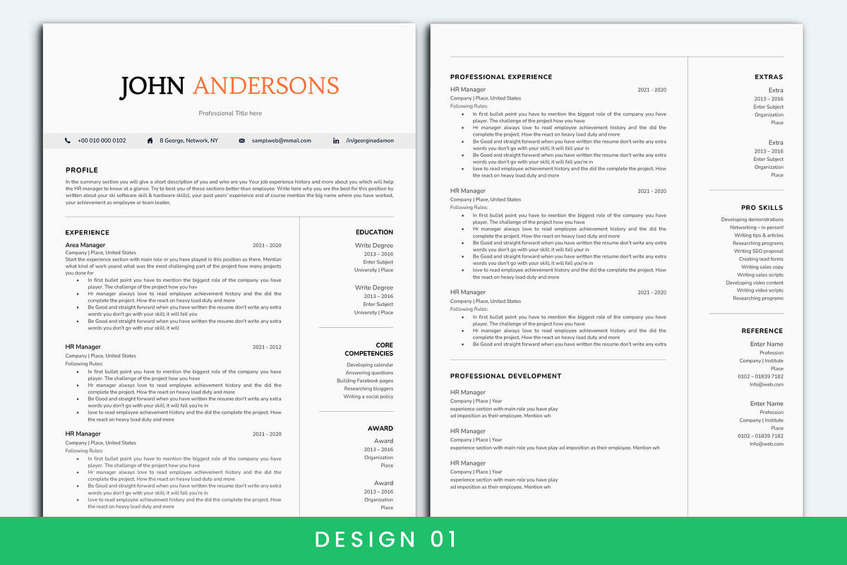 Resume & CV whole shop bundle, a Resume Template by paulresume (Photo 2 of 9)