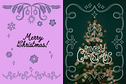 Vector Christmas Flourish Frames, an Object Graphic by venimo (Thumbnail 4 of 13)