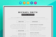 Resume / CV - Spine, a Resume Template by 3Angle (Thumbnail 1 of 5)