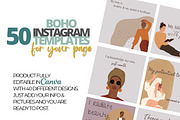 50 Boho Instagram Post Templates, a Design Template by Iampaulrose (Thumbnail 1 of 8)