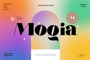 Mogia - Modern Classic Typeface