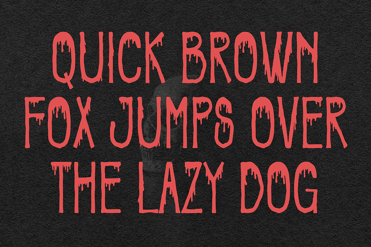 Faols Buloed Dripping Horror Display, a Sans Serif Font by Maulana Creative (Photo 4 of 7)