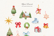 Christmas Magic watercolor set, a Seasonal Illustration by Yuliia Lashevska (Thumbnail 9 of 10)