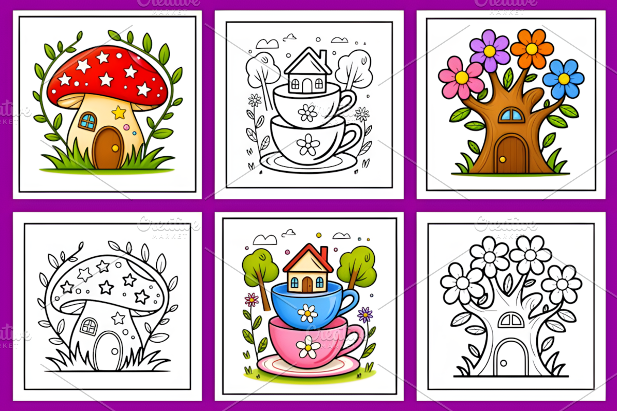 Little Garden Bold Easy Coloring, a Decorative Illustration by Coco Bloom (Photo 3 of 3)