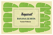 Tropical Banana Leaves Vector Patter, a Pattern Graphic by RedRiver Studio (Thumbnail 2 of 6)