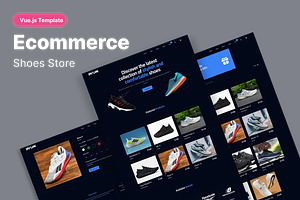 E-commerce template with VueJs, a Vue Template by Amine's Store