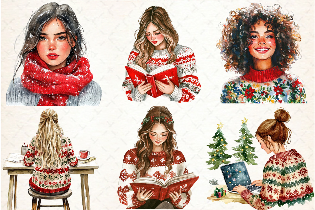Cozy Christmas Planner Clipart, an Illustration by Libby Wishes (Photo 3 of 6)