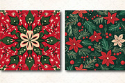 Red Green Christmas Patterns, a Pattern Graphic by DreamCafeArt (Thumbnail 5 of 6)