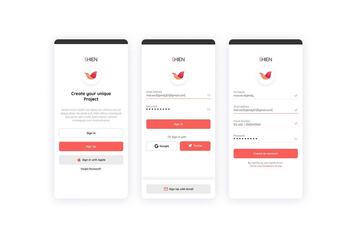 Shien E-commerce UI Kit, an App Template by marwa_elgendy (Photo 16 of 21)