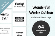 Winter Edition - Social Media, a Social Media Template by Annemiek van Luinen (Thumbnail 1 of 9)