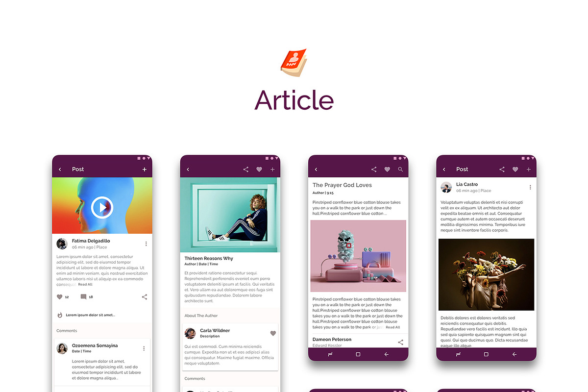 Prototype 86 - Template For Android, an UI Kit Template by App for Mobile & Website (Photo 8 of 28)
