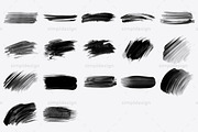 37 Brush Strokes Photoshop Brushes, a Brush Add-On by SimplDesign (Thumbnail 3 of 3)