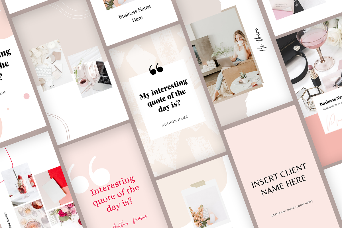 Modern Femme Social Media Templates, a Social Media Template by Marketing Your Brand (Photo 5 of 12)