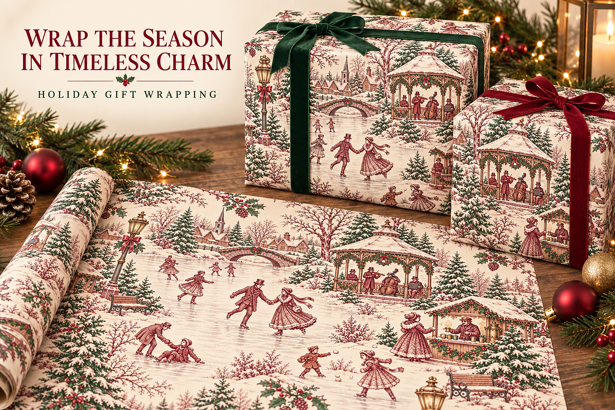 Vintage Holiday Toile Pattern Bundle, a Pattern Graphic by Olya Creative (Photo 14 of 31)