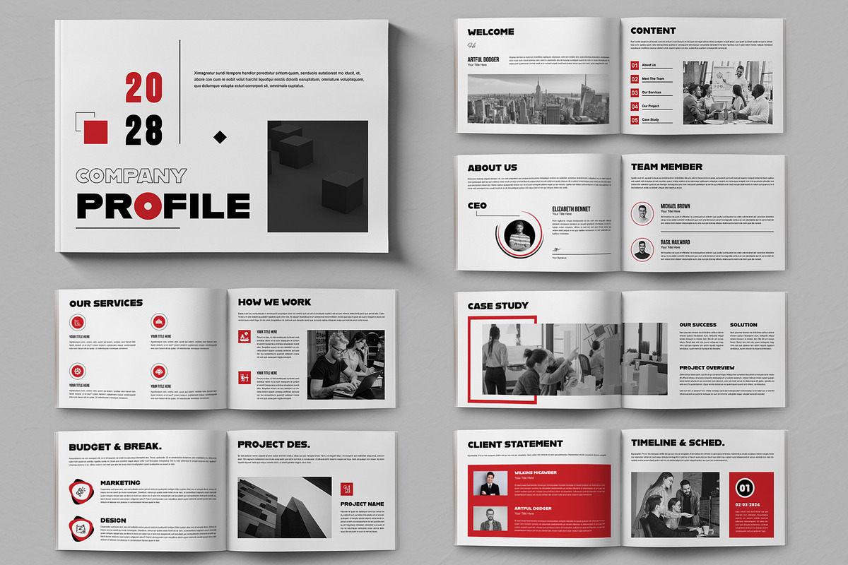 Company Profile Layout, a Brochure Template by ContestDesign (Photo 1 of 5)