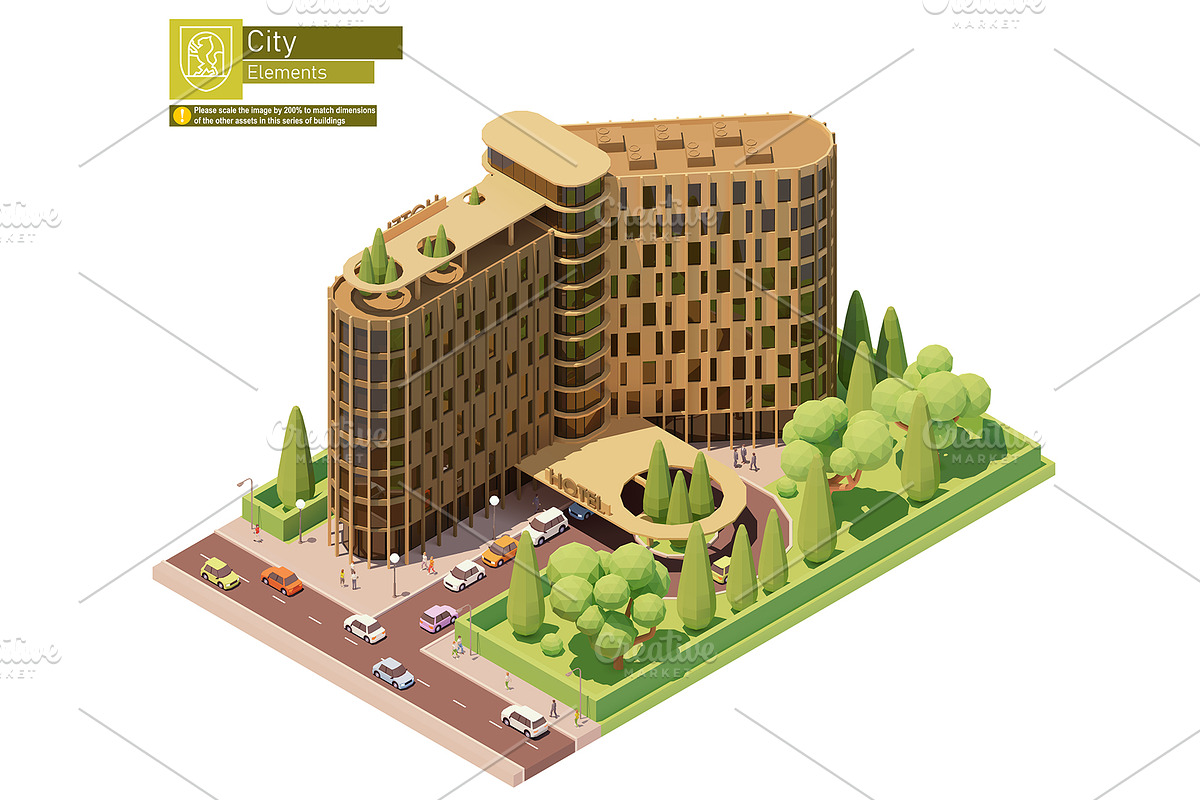Isometric city map elements, an Object Graphic by tele52 (Photo 47 of 72)