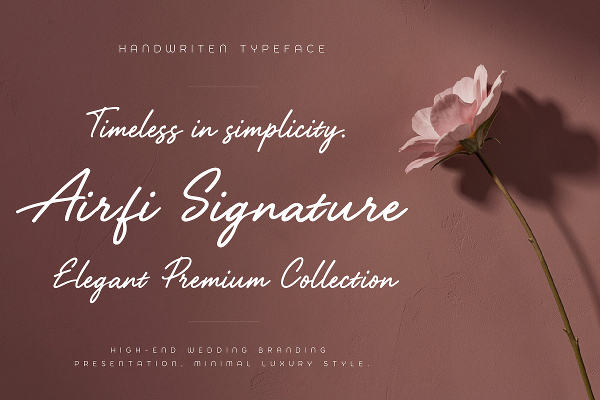 AIRFI - Signature Luxury Handwriten, a Handwritten Font by HypeWorksCo (Photo 1 of 13)