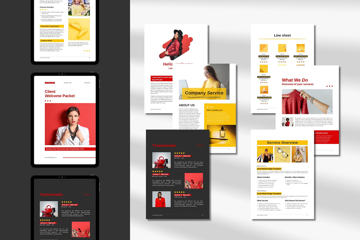 Client Welcome Packet Canva Template preview 8