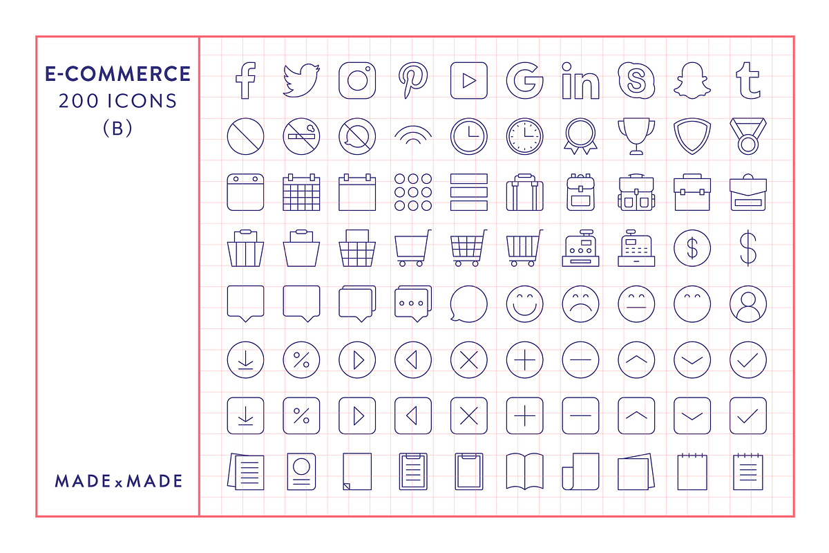 Ecommerce Line Icons, an Outline Icon by Made by Made (Photo 6 of 9)