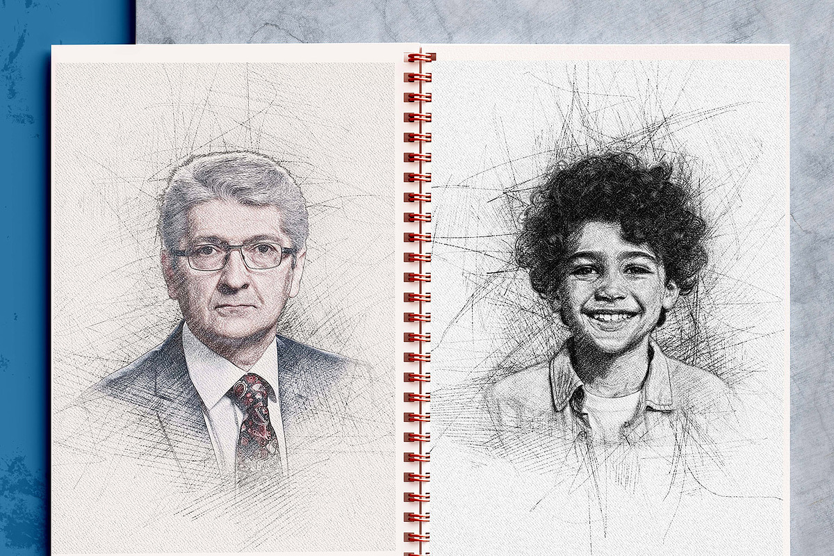Pencil Sketch Maker, an Action Add-On by MRI STUDIO (Photo 18 of 28)
