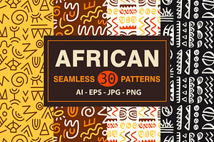 30 African Tribal Seamless Patterns