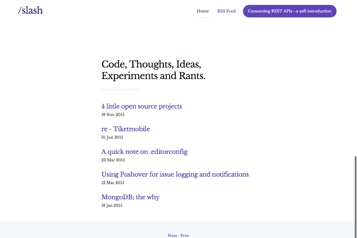 Slash, a HTML Template by Opeyemi O. (Photo 1 of 2)