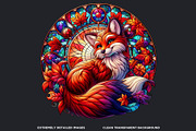 Autumn Stained Glass Round clipart, an Illustration by ThatsDesignArt (Thumbnail 3 of 10)