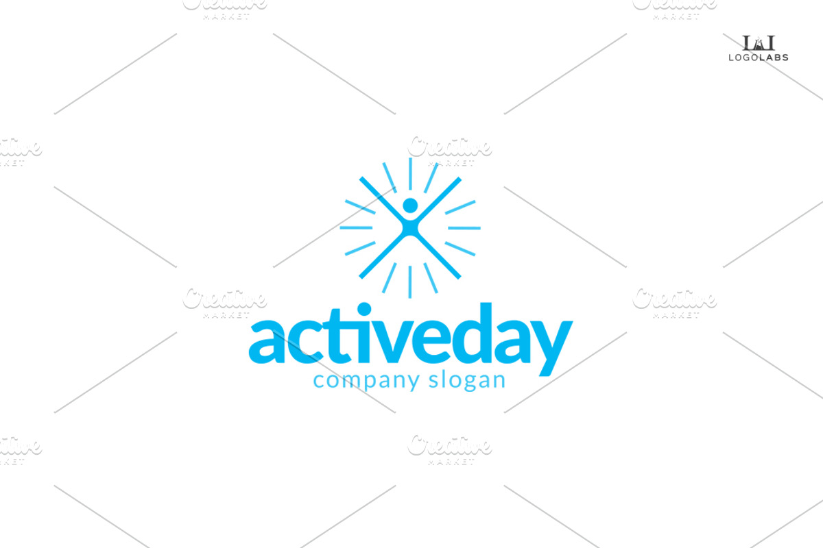 Active Day Logo, a Branding & Logo Template by LogoLabs (Photo 1 of 3)