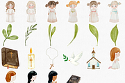 Watercolor First Communion Clipart, an Illustration by CropUp Creative (Thumbnail 3 of 4)