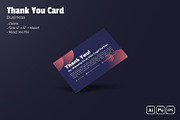 Business Thank You Card, a Print Template by Fannan Studio (Thumbnail 1 of 2)