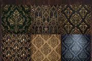 Gothic Damask Digital Paper, a Pattern Graphic by LA Design (Thumbnail 3 of 10)