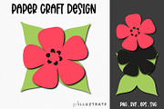 Paper Flower SVG Cut File Bundle, a Decorative Illustration by illuztrate (Thumbnail 16 of 16)