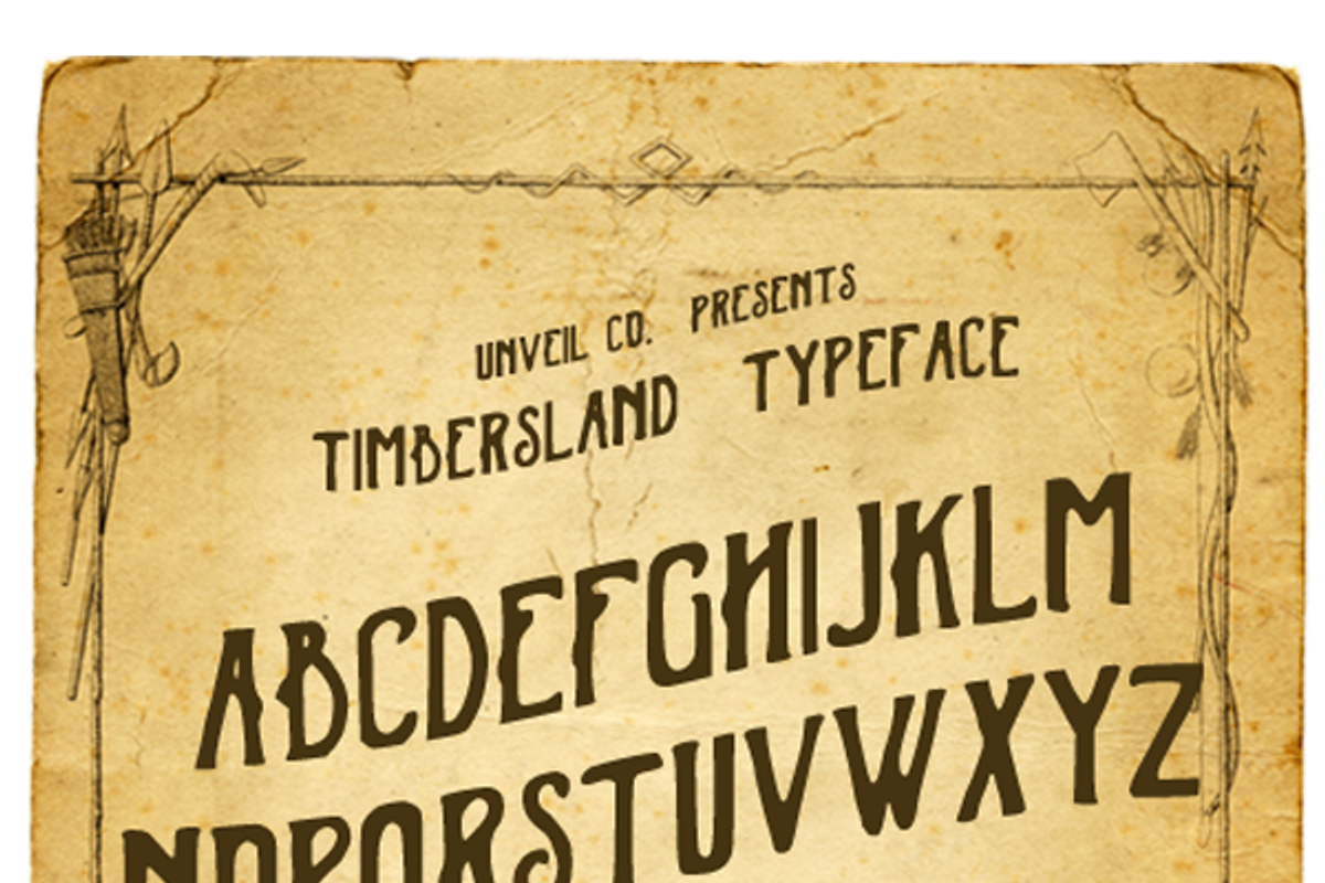 Timbersland Typeface preview 2