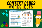 Context Clues Practice Worksheets, a Templates & Theme by Premium Digital Templates (Thumbnail 3 of 3)