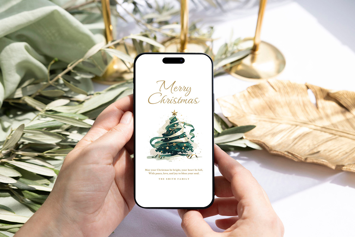 Bliss - Christmas & New Year Card, an Invitation Template by CinderHeart Designs (Photo 2 of 3)