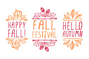 Fall season - handdrawn collection, an Illustration by AV Design (Thumbnail 3 of 4)