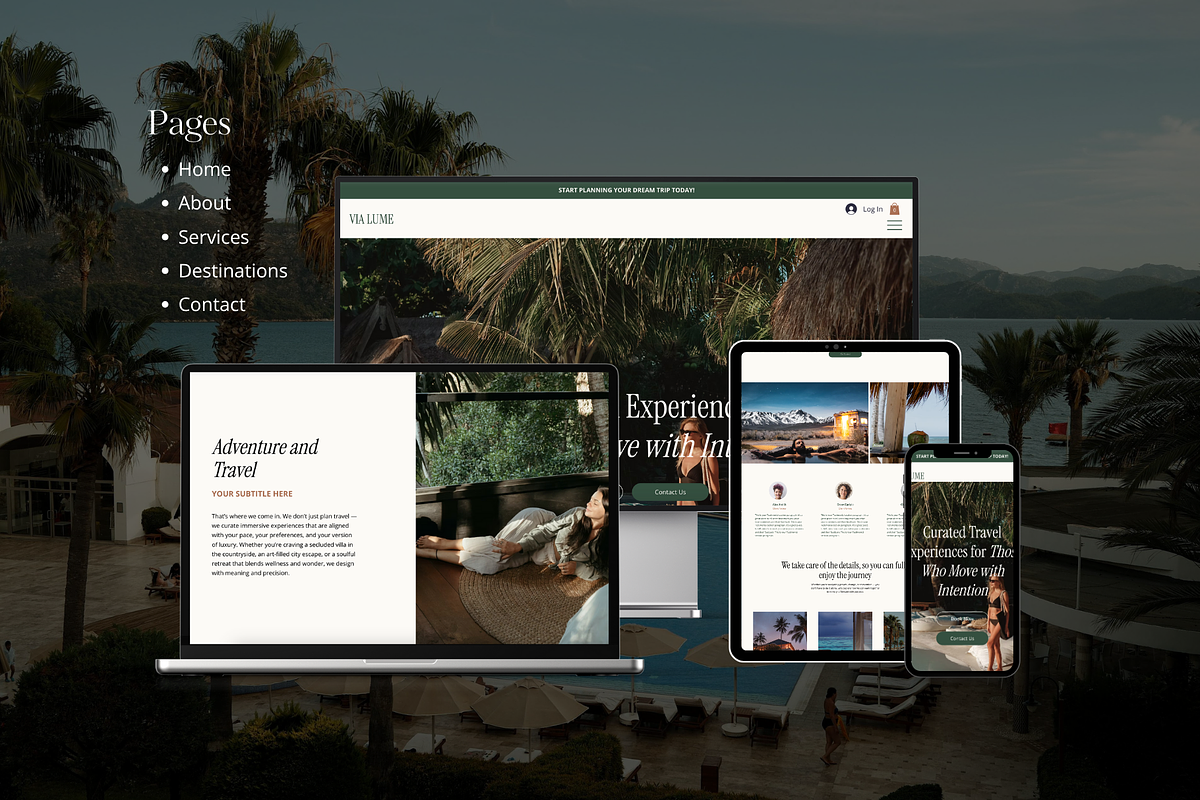 Wix Studio Travel Website Template, a Templates & Theme by CreatedbyVision LLC (Photo 3 of 5)