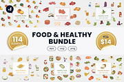Food & Healthy Bundle, an Object Graphic by Jump Studio (Thumbnail 1 of 20)