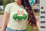 Funny Kawaii Cats Vector Clipart Set, an Animal Illustration by ARTify Illustrations (Thumbnail 5 of 9)