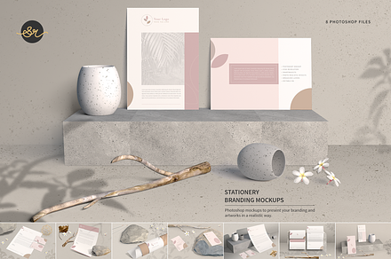 Corporate Stationery Branding Mockup