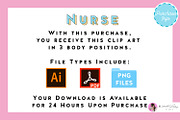 Nurse | Vector Bundle, a Healthcare Illustration by Lauren Lesley Studio (Thumbnail 4 of 6)