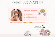 Retro Floral Email Signature Canva, an Email Template by Summit Avenue (Thumbnail 1 of 5)