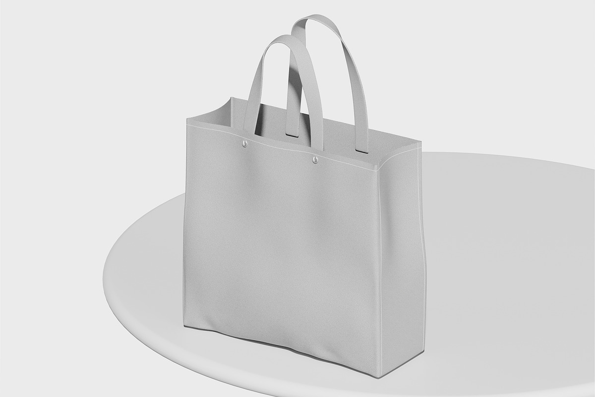 Tote Bag Display Mockup, a Merchandise Mockup by Permadi Creative (Photo 3 of 5)